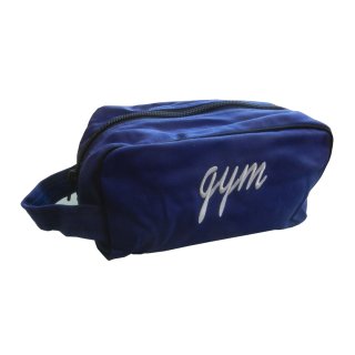 Klassischer Riemchen-, Schuhbeutel - Turnen/Gerätturnen "GYM" Stickmotiv F: navy *TOP*