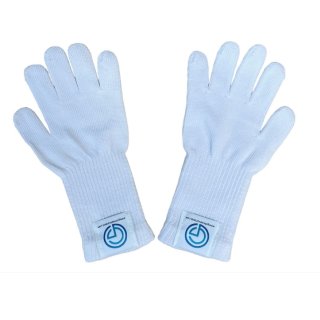 "100% Cotton" Reckhandschuhe/Metal Bar Gloves für verschiedene Schlaufen F: weiß