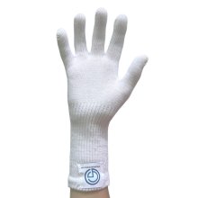 "100% Cotton" Reckhandschuhe/Metal Bar Gloves für verschiedene Schlaufen F: weiß